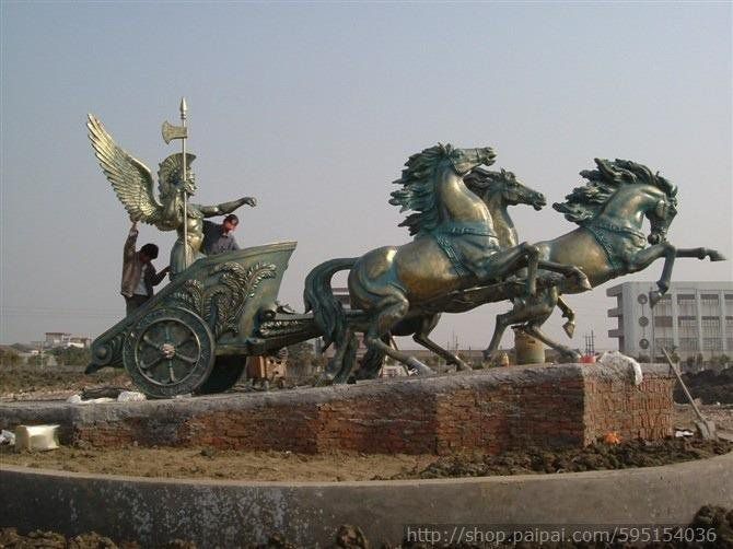 阿波羅戰(zhàn)車(chē)景觀小品銅雕